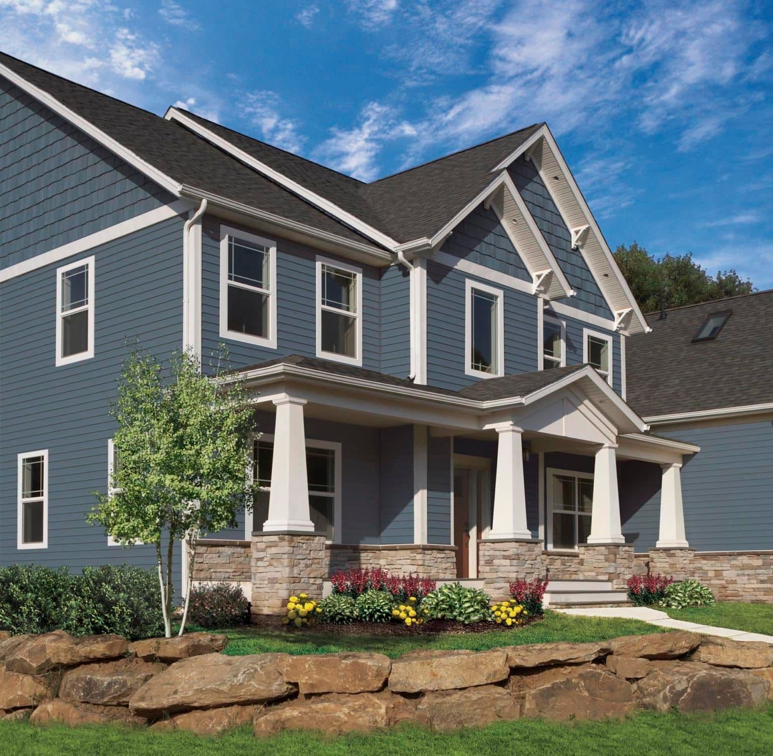 blue house