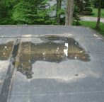 Flat Roof Leak, EPDM Rubber